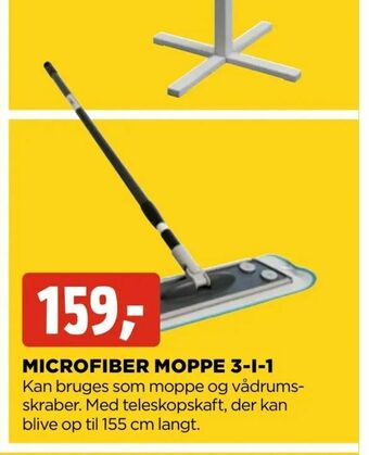 jem & fix Microfiber moppe 3-i-1 tilbud
