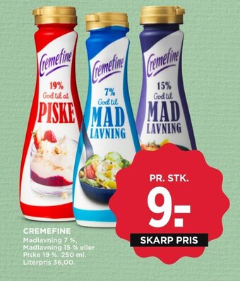 MENY CREMEFINE tilbud