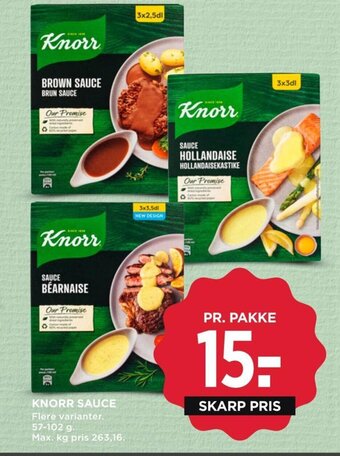 MENY KNORR SAUCE tilbud