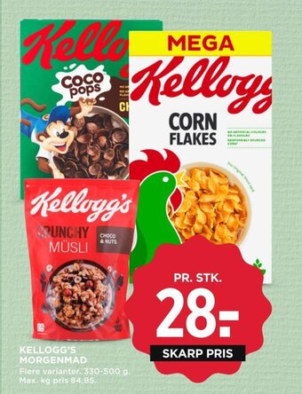 MENY KELLOGG'S MORGENMAD tilbud