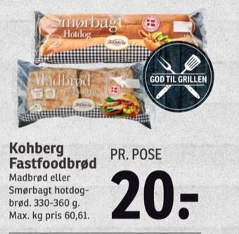 SPAR Kohberg smørbagt hotdogbrød tilbud