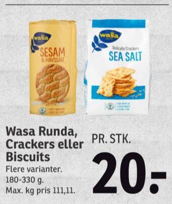SPAR Wasa knækbrød tilbud
