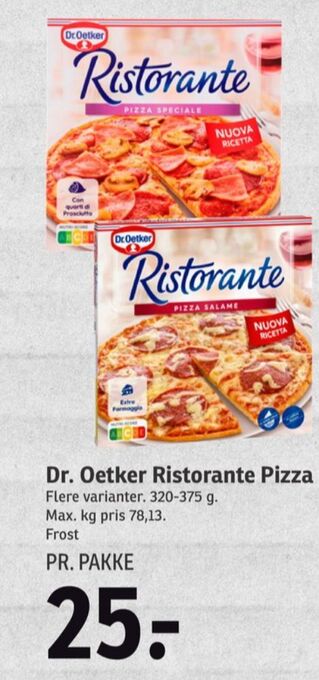SPAR Ristorante pizza tilbud