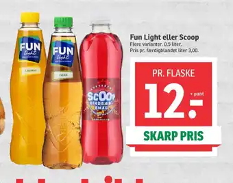 SPAR Scoop konc. læskedrik tilbud