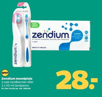Netto Zendium tandpasta tilbud