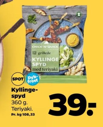 Netto Chick n quick kyllingespyd tilbud
