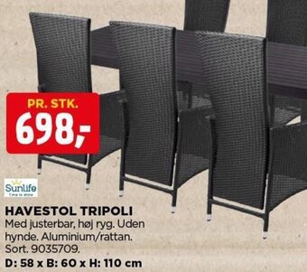 jem & fix HAVESTOL TRIPOLI tilbud