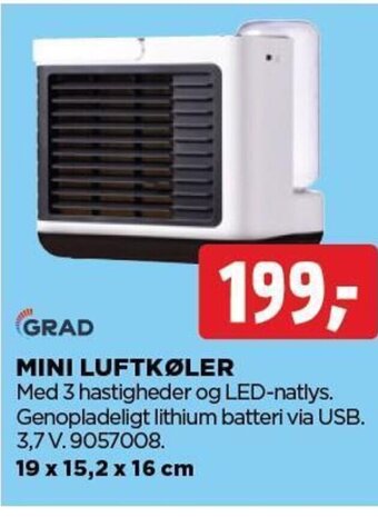 GRAD MINI LUFTKØLER