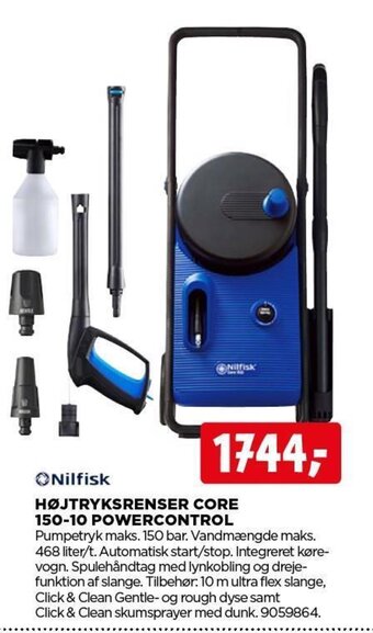jem & fix Nilfisk HØJTRYKSRENSER CORE 150-10 POWERCONTROL tilbud