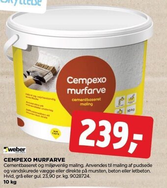 jem & fix weber CEMPEXO MURFARVE tilbud