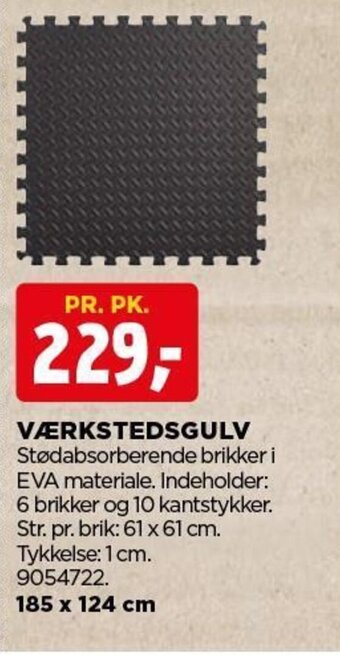 jem & fix VÆRKSTEDSGULV tilbud