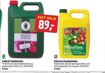 jem & fix Vækstgødning eller drivhusgødning tilbud