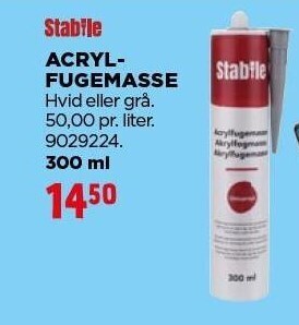 jem & fix Stabile acrylfugemasse tilbud