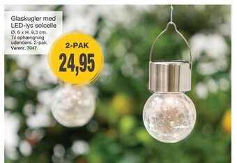 Harald Nyborg Glaskugler med LED-lys solcelle tilbud