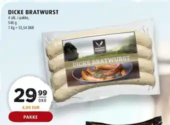 Scandinavian Park DICKE BRATWURST tilbud