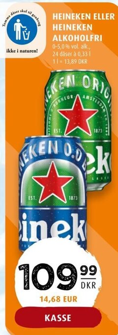 Scandinavian Park HEINEKEN ELLER HEINEKEN ALKOHOLFRI tilbud