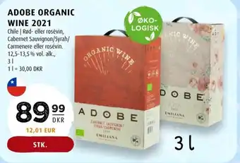 Scandinavian Park ADOBE ORGANIC WINE 2021 tilbud
