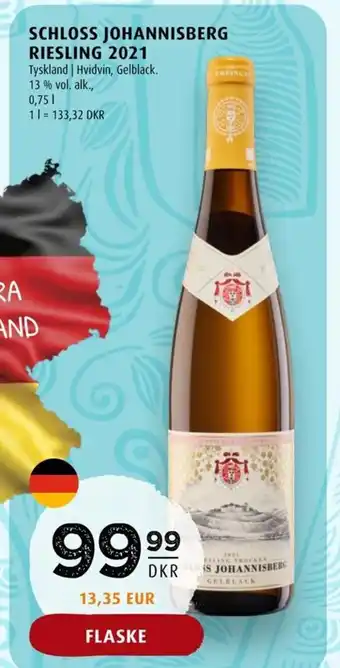 Scandinavian Park SCHLOSS JOHANNISBERG RIESLING 2021 tilbud
