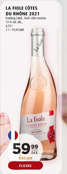 Scandinavian Park LA FIOLE CÔTES DU RHÔNE 2021 tilbud