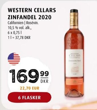 Scandinavian Park WESTERN CELLARS ZINFANDEL 2020 tilbud