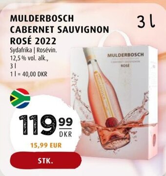 Scandinavian Park MULDERBOSCH CABERNET SAUVIGNON ROSÉ 2022 tilbud