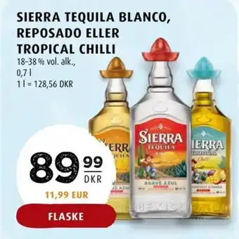 Scandinavian Park SIERRA TEQUILA BLANCO, REPOSADO ELLER TROPICAL CHILLI tilbud