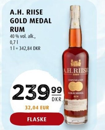 Scandinavian Park A.H. RIISE GOLD MEDAL RUM tilbud