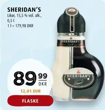 Scandinavian Park SHERIDAN'S Likør tilbud