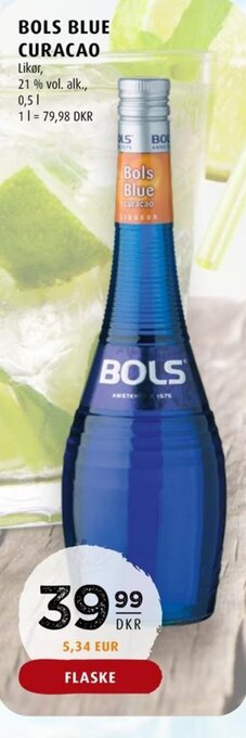 Scandinavian Park BOLS BLUE CURACAO tilbud