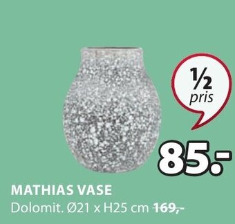 JYSK MATHIAS VASE tilbud