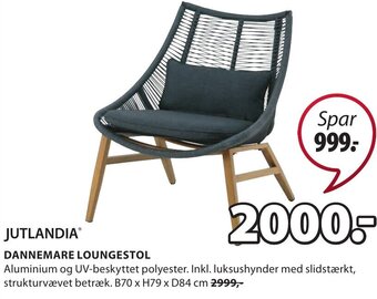 JYSK DANNEMARE LOUNGESTOL tilbud