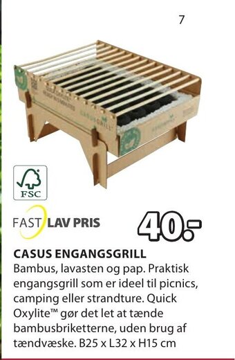 CASUS ENGANGSGRILL