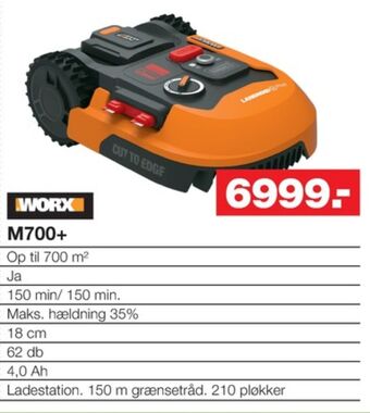 Bauhaus Worx professional robotplæneklipper tilbud