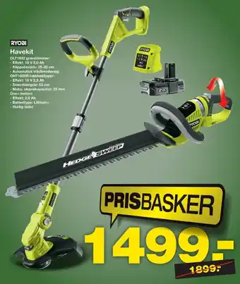 Bauhaus Ryobi havemaskinesæt tilbud