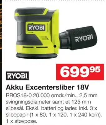 Bauhaus Ryobi excentersliber tilbud