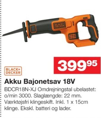 Bauhaus Black&decker bajonetsav tilbud