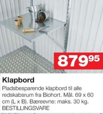 Bauhaus Biohort klapbord tilbud