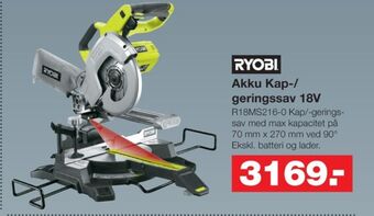 Bauhaus Ryobi kap- og geringssav tilbud