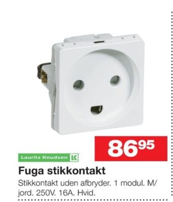 Bauhaus Fuga stikkontakt tilbud