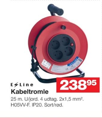 Bauhaus E-line kabeltromle tilbud