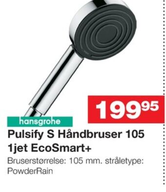 Bauhaus Hansgrohe bruserhoved tilbud