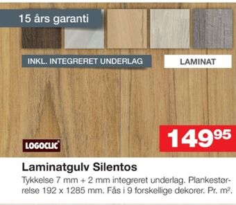 Bauhaus Logoclic laminatgulv tilbud