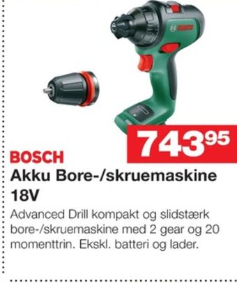 Bauhaus Grøn skruemaskine tilbud
