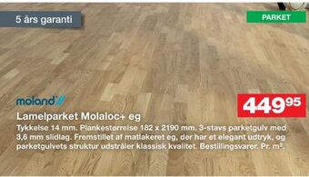 Bauhaus Moland lamelparket tilbud