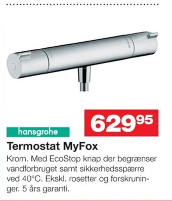 Bauhaus Hansgrohe termostatarmatur tilbud