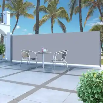 Bolig Center Sammenrullelig sidemarkise 160 x 500 cm grå tilbud