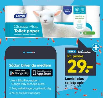 Bilka Classic plus toiletpapir tilbud