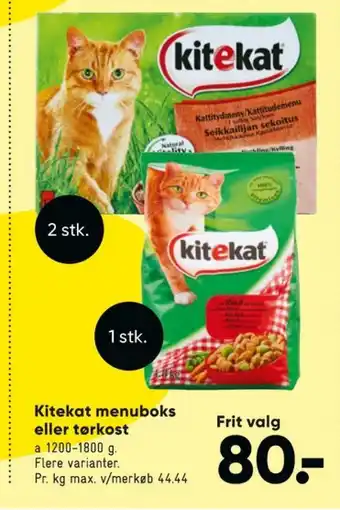 Bilka Kitekat kattefoder tilbud
