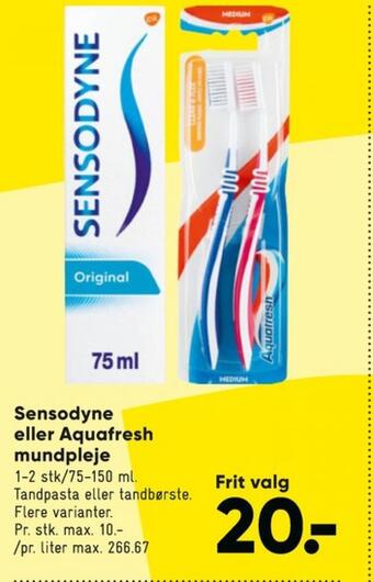 Bilka Sensodyne tandpasta tilbud