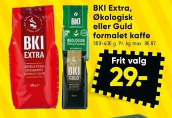Extra specialristet kaffe formalet